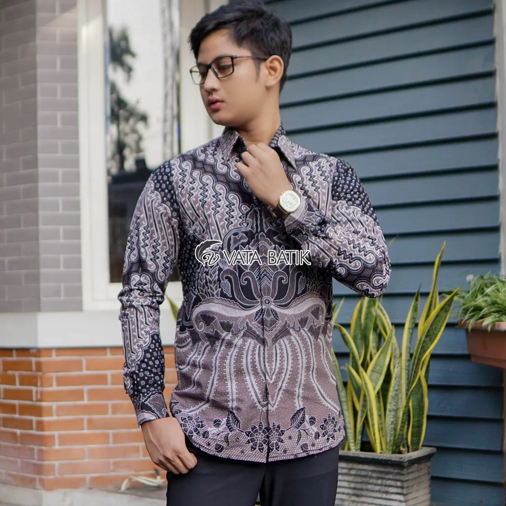 Foto 3 Kemeja Batik Slimfit Premium Vata08P21F