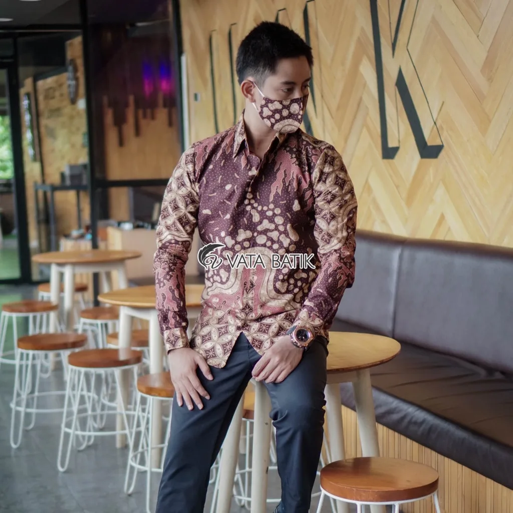 Foto 4 Kemeja Batik Slimfit Premium Vata11P21N