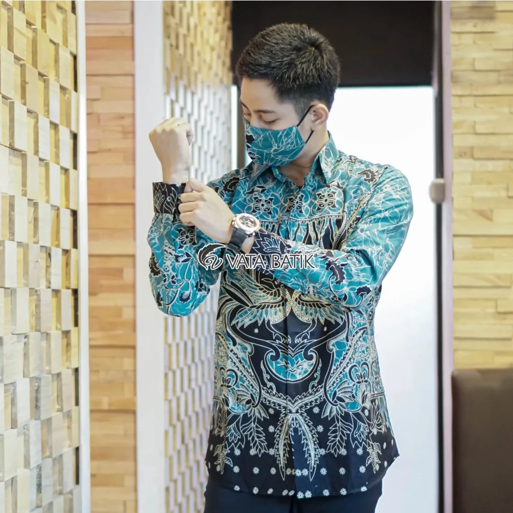 Foto 3 Kemeja Batik Slimfit Premium Vata08P21E