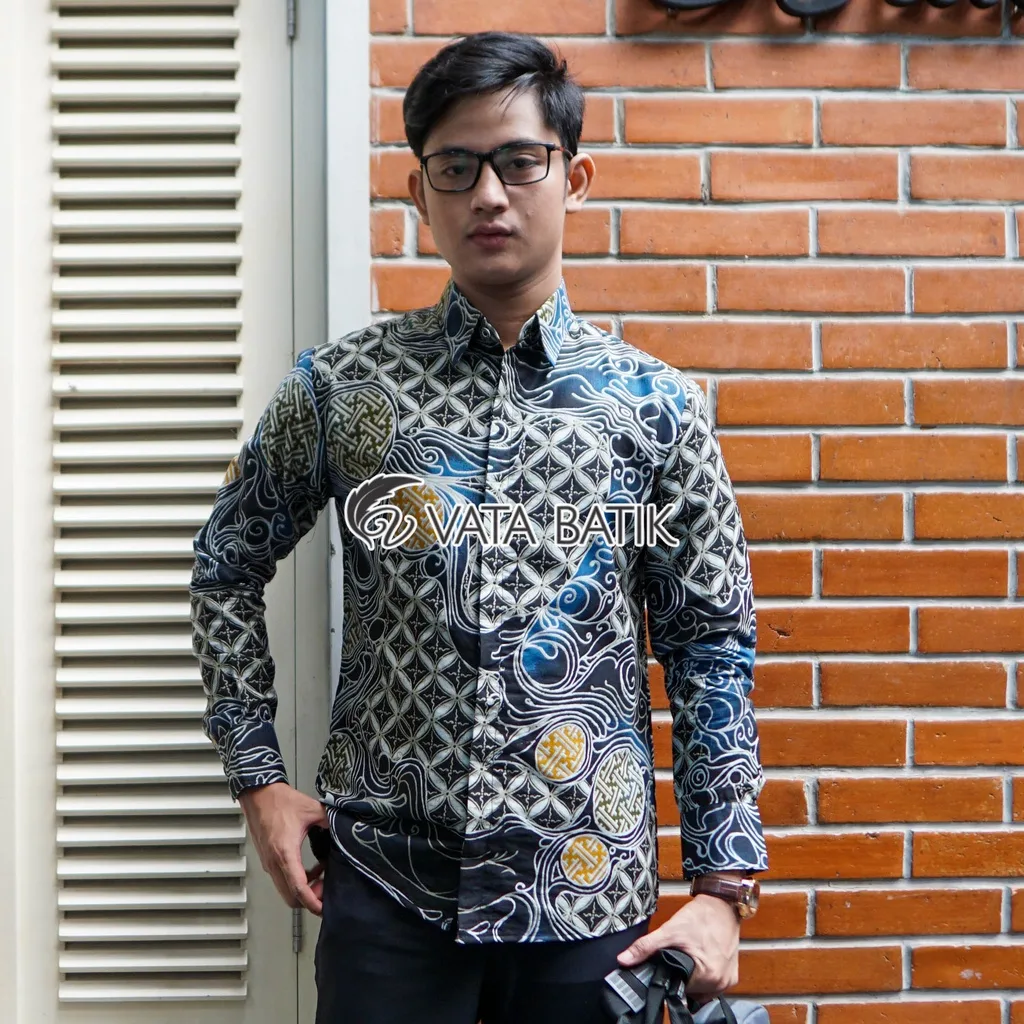 Kemeja Batik Pria Vatabatik Slimfit Premium VATA06P22J
